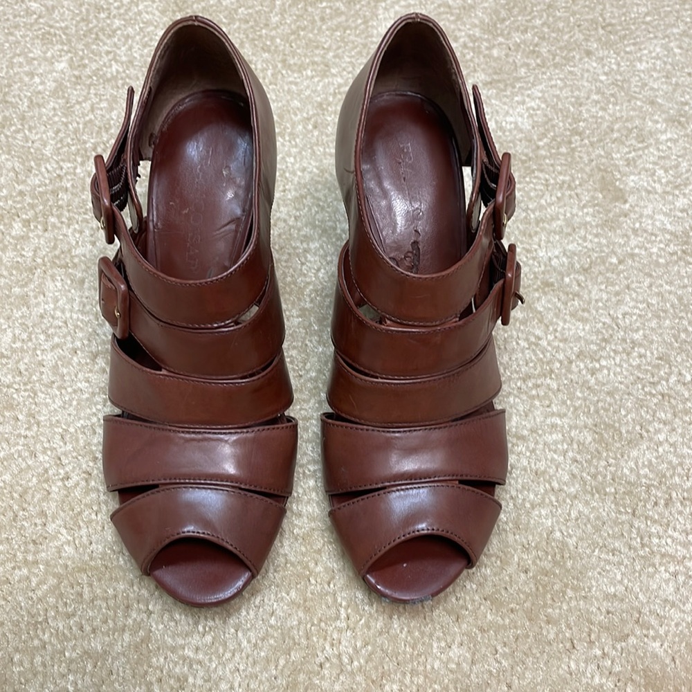 Franco Sarto Judge Cognac Brown Shoe Sexy